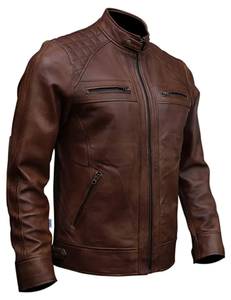 High Quality <b>Leather</b> <b>Jacket</b> Customized Logo <b>Leather</b> <b>Jacket</b> Fashion Clothing <b>Leather</b> <b>Jacket</b> For <b>Men</b> - Product Image 4