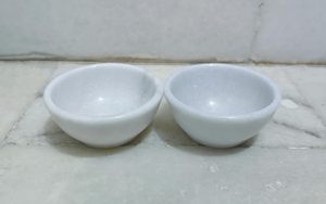 Modern <b>White</b> <b>Marble</b> Multi-Functional Decorative Bowl for Home & Kitchen Use Ramadan & Diwali Occasions at Low Price - Product Image 2