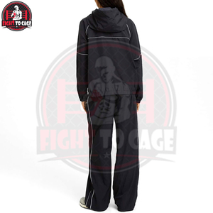 Servicio OEM ODM, Ropa Urbana para Mujer, Color Negro, Cómoda, de la Más Alta Calidad, Chaqueta Cortavientos de Última Moda, Estilo Acampanado, Conjuntos Deportivos - Product Image 2