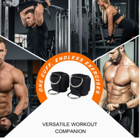 Sangles de soutien de poignet réglables en nylon de haute qualité avec anneau en D pour la musculation et l'entraînement en force, fermeture auto-agrippante unisexe