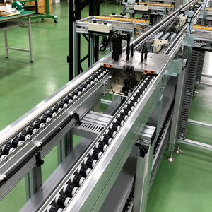 Ligne de fabrication automatisée de haute qualité, convoyeur à chaîne à double vitesse en alliage d'aluminium, automatisation industrielle - Product Image 1