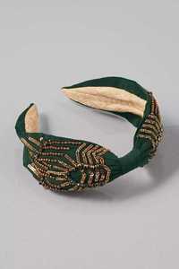 Handmade <b>Beaded</b> Hair Band for Women Fashion Elegant <b>Headband</b> for Party Wear At Best Price - Product Image 2