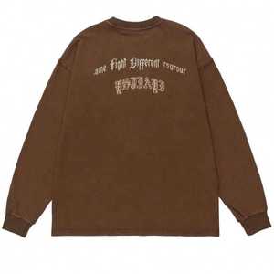 Sudadera para Hombre con Logotipo Personalizado, 100% Algodón, Impermeable y Cálida para Invierno, Lavado Ácido, Efecto Desteñido por el Sol - Product Image 3