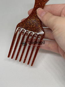 Peine de Resina Ecológico de Estilo Hada de Tradebyd, Herramienta Elegante para el Cuidado del Cabello, para Cabello Grueso, Rizado, Liso y Ondulado - Product Image 5