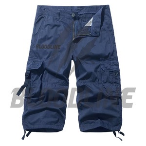Pantalones Cortos Cargo para Hombre Bloodline, de Secado Rápido, con Cordón en la Cintura, Estilo Casual, Logotipo Estampado en la Parte Delantera, Color Negro - Product Image 4
