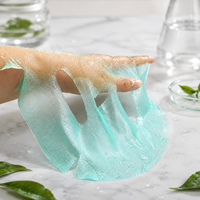 Masque facial en tissu non tissé Y583, masque en feuille hydratant coréen au thé vert et aux herbes, masque au collagène effet crème glacée
