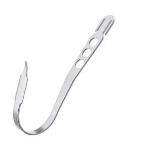 Retractor de Rodilla Curvo Hohmann con Palanca Ósea, 180 Grados, Punta Cilíndrica Larga de 10.12 mm, Ancho de 4 mm, Instrumento de Cirugía Ósea de BRITTON IMPEX - Product Image 4