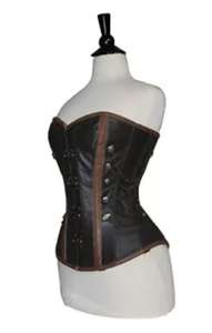 Women's <b>Corset</b> Tops Sexy Overbust Shapewear Modern leather <b>Corset</b> for Plus Size Breathable Feature - Product Image 3