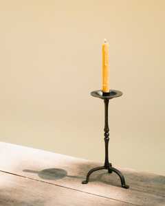 Premium Matte <b>Black</b> Iron Candle Holder Handmade Tall Metal Taper <b>Candlestick</b> Stand Minimalist Home Decor Wedding Centerpiece - Product Image 1