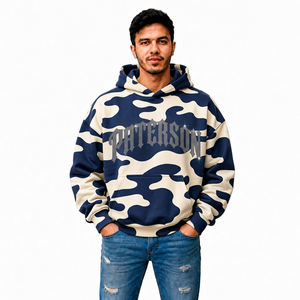 Sudaderas con Capucha de Camuflaje Personalizadas al por Mayor, Sudadera de Algodón Grueso para Hombre, para Marcas de Ropa de Moda, Pedidos al por Mayor - Product Image 3