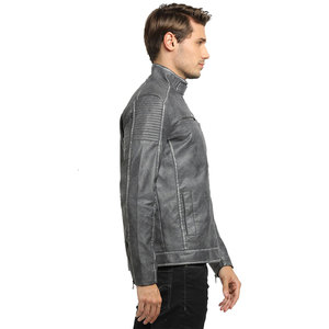 Professional Manufacturer Latest Style Men <b>Leather</b> <b>Jacket</b> <b>Long</b> Sleeve Unique Design Men <b>Leather</b> <b>Jacket</b> - Product Image 3