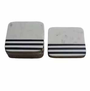 Juego de Posavasos Artesanales con Incrustaciones de Hueso, Muy Demandados, para Tazas de Café o Vasos, y Accesorios de Bar, Disponibles en Grandes Cantidades - Product Image 5