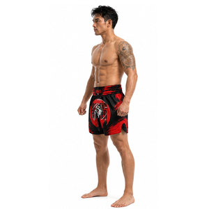 New Style Custom Made Solid Color <b>Polyester</b> Oxford Knitted Casual Muay Thai MMA <b>Boxer</b> Shorts Breathable Elastic Waist Waterproof - Product Image 5