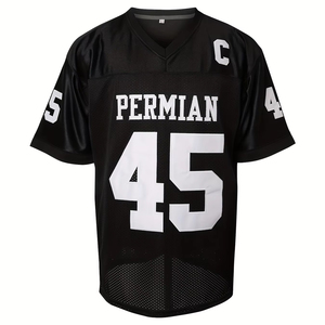 Maillot de football américain personnalisé, sublimé et brodé, style streetwear, nouvelle collection 2025, tendance - Product Image 2