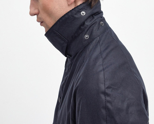 Veste décontractée pour homme en toile de coton cirée, imperméable et respirante, grande taille, avec fermeture boutonnée, rembourrage en polyester - Product Image 2