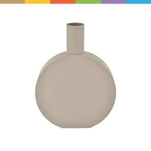 Vase rond en fer de style nordique minimaliste moderne, pot à fleurs circulaire en métal pour la décoration de la maison, les centres de table de mariage et les ornements d'hôtel. - Product Image 1