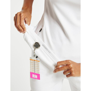 Tenues de travail médicales unisexes : Ensemble de blouses à manches longues et pantalons de jogging, pantalons de travail avec poches, blouses d'infirmière personnalisées, logo sur mesure - Product Image 3