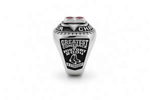 Bague Cocktail Personnalisée Lettre B en Acier Inoxydable Plaqué Argent pour Homme, Style Champions du Monde, avec Zircon Cubique - Product Image 2