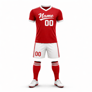 Conjunto de Camisetas de Fútbol Personalizadas al por Mayor, Unisex, Corte Atlético, Impresión Sublimada, Uniforme de Entrenamiento para Equipos de Fútbol - Product Image 5