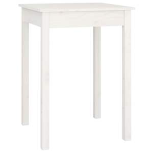 Table à manger en bois de pin massif blanc 21,7 po x 21,7 po x 29,5 po - Product Image 2