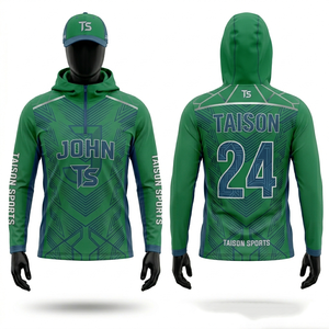 Sudadera con Capucha para Hombre, para Cricket, de Poliéster y Forro Polar, 320 GSM, Color Beige con Panel Dorado, Ropa Deportiva, Personalizable con Nombre y Número, Impresión por Sublimación - Product Image 5