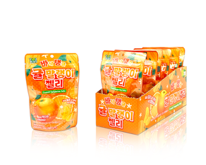 OEM Private Label Korean Mandarin Orange <b>Gummy</b> <b>Candy</b> | Double Texture Crispy Outside Chewy Inside 40g Retail Bag - Product Image 2