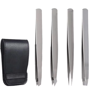 Pinzas Profesionales de Acero Inoxidable para Cejas, Ligeras, Duraderas, con Punta Inclinada, para Depilación de Precisión, ANAAIF - Product Image 1