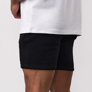 Shorts de sport décontractés pour homme en polyester/coton respirant à séchage rapide avec cordon de serrage, couleur unie, tendance - Product Image 2