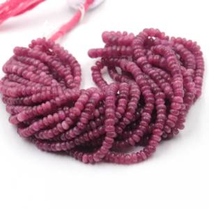 Nouvelles perles rondes en tourmaline rose tendance, 5-7 mm, brin de 16 pouces, perles lisses en tourmaline pour la fabrication de bijoux, collier - Product Image 2