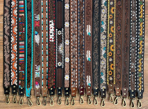 2025 New Style Hand Tooled Leather Strap Shoulder Sling Bag Strap Cowhide Leather Guitar & <b>Camera</b> Straps Bag Parts & Accessories - Product Image 5