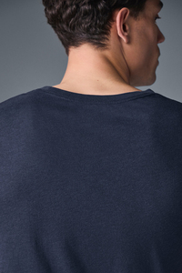 Débardeur sans manches pour homme, col rond, couleur unie, tricoté, décontracté, bleu foncé - Product Image 2