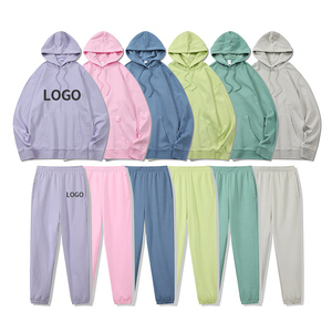 High Quality Summer Autumn Sportswear Tracksuits Pullover Baggy Oversized Jogging Tracksuits Blank Hoodie Jogger <b>Sweatpants</b> <b>Sets</b> - Product Image 5