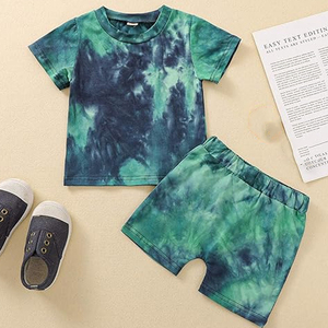 Ensemble T-shirt et short en tissu éponge absorbant la transpiration, délavé à l'acide, avec logo personnalisé, style vintage, DTG, pour homme, coupe ample, 100% coton, poids lourd - Product Image 2