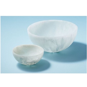 Bol à salade de luxe en résine polie, tendance et moderne, écologique, résistant à la chaleur, compatible lave-vaisselle, décoration d'intérieur, fait main, mondial - Product Image 4