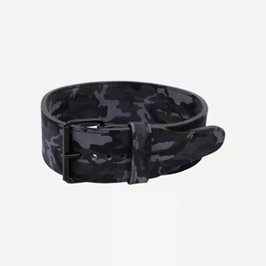 Ceinture de musculation en cuir à motif ombré, boucle à double ardillon, support lombaire robuste, vente chaude - Product Image 3