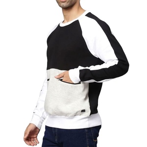 Streetwear Mode Vêtements pour hommes Qualité de luxe 100% Coton Rayé Panneau Sweat à capuche Couleurs claires Sweatshirts - Product Image 4