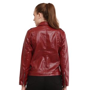 Chaquetas de cuero de moda al por mayor para mujeres elegantes, chaqueta de piel de oveja para mujer - Product Image 2