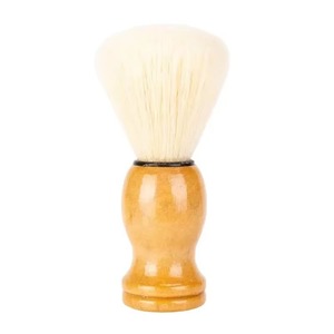 Juego de 3 brochas de afeitar para hombre, herramienta de limpieza facial y de barba para barbería, brocha de afeitar con mango de madera - Product Image 2