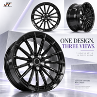 Jantes forgées multi-rayons denses de 18 à 22 pouces, finition noir brillant, 5x112 5x114.3 Monoblock VIW-161 pour BMW Audi Mercedes-Benz