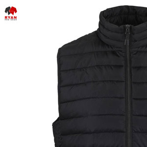 เสื้อกั๊กขนปลาปักเป้าสำหรับผู้ชายผ้าสวมใส่สบายและระบายอากาศได้ดีพร้อมซิปโลโก้ตามสั่ง - Product Image 4