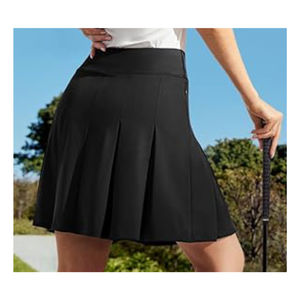 Falda de Tenis Plisada de Cintura Alta para Mujer con Logotipo Frontal, Falda Deportiva Transpirable para Golf y Entrenamiento, Falda Atlética de Alta Calidad - Product Image 3