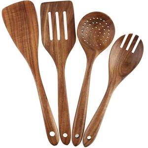 Traditional Wooden Spoon Cutlery Collection Handcrafted Dining Serving Utensil Set Artistic Design Exclusive - Product Image 2