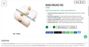 Soporte de Perforación para Perlas, Herramienta para Hacer Joyas, Portaperlas de Precisión, Herramientas Manuales para Joyería |   N.° de artículo GS-109B - Product Image 3