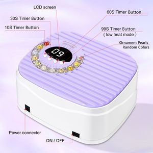 Lampe à ongles UV LED rechargeable Limegirl avec gants UV, 4 réglages de minuterie, séchoir à vernis gel pour le marché australien - Product Image 6