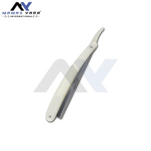Straight Edge <b>Razor</b> Barber Tool Japanese Stainless Steel Pearl Finish Classic Shaving <b>Razor</b> For Salon And Home Grooming - Product Image 2