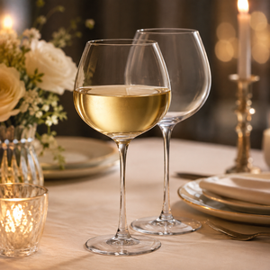 Verres à vin en borosilicate faits à la main de 560 ml, sans plomb, transparents, à pied, pour vin rouge et blanc, réutilisables, vente en gros - Product Image 1
