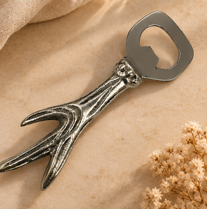 ที่เปิดขวดรูปเขากวาง AK Brass Antler สีเงิน ดีไซน์ทันสมัย สำหรับอุปกรณ์ครัว/อุปกรณ์บาร์ - Product Image 2