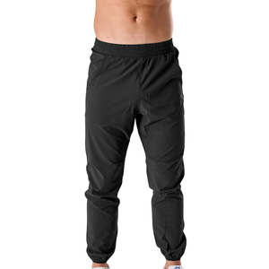 Pantalon de jogging athlétique fuselé léger noir pour homme Infinity Tech avec poches zippées – Fourniture en gros personnalisée OEM - Product Image 1