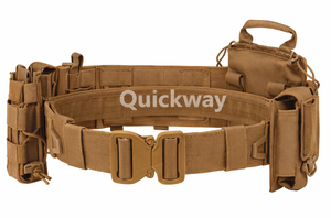 Outdoor Tactical <b>Belt</b> with Pouches Adjustable Utility Waist <b>Belt</b> for Hiking Camping <b>Work</b> Gear - Product Image 5