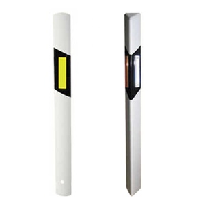 เสาจราจร PVC พร้อมแผ่นสะท้อนแสงสำหรับราวกันตกและเสากั้นถนน - Product Image 3